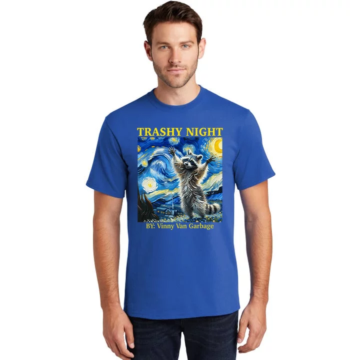 Raccoon Starry Night Van Gogh Racoon Gifts Tall T-Shirt