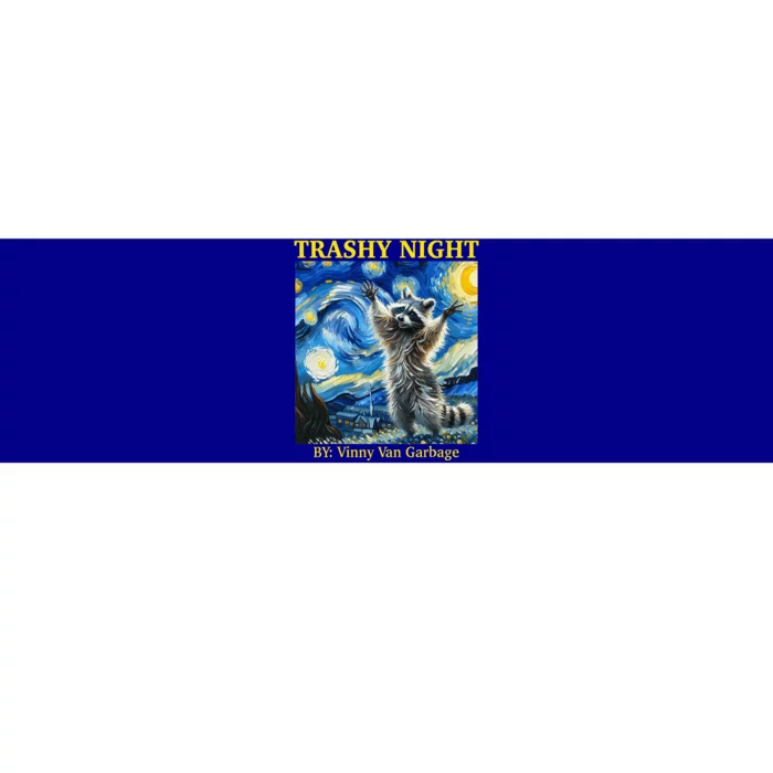 Raccoon Starry Night Van Gogh Racoon Gifts Bumper Sticker