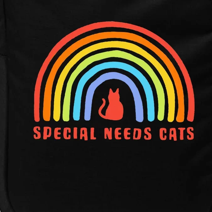 Rainbow Special Needs Cats Funny Impact Tech Backpack