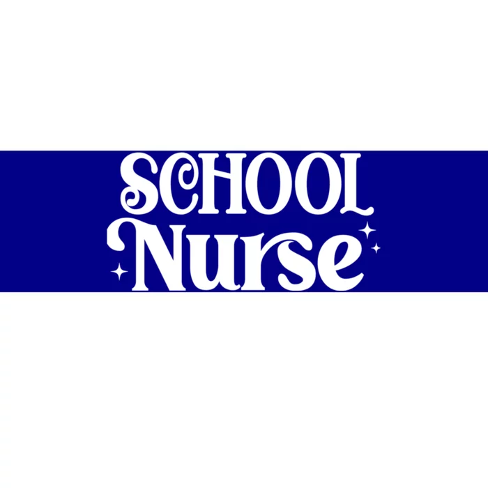 Retro School Nurse Mom Gift Bumper Sticker