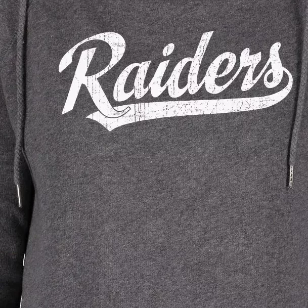 Raiders Sports Name Womens Funnel Neck Pullover Hood