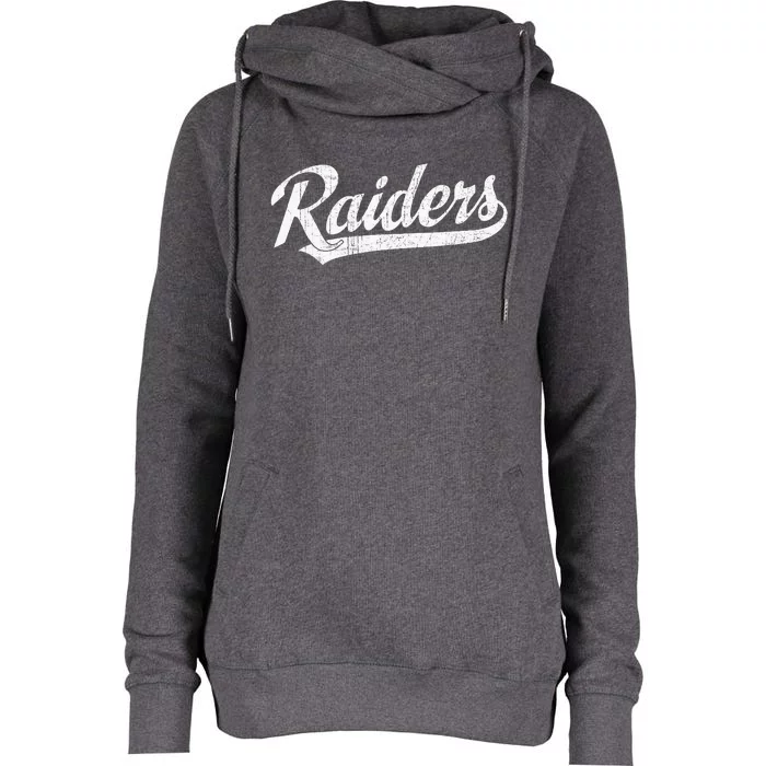 Raiders Sports Name Womens Funnel Neck Pullover Hood