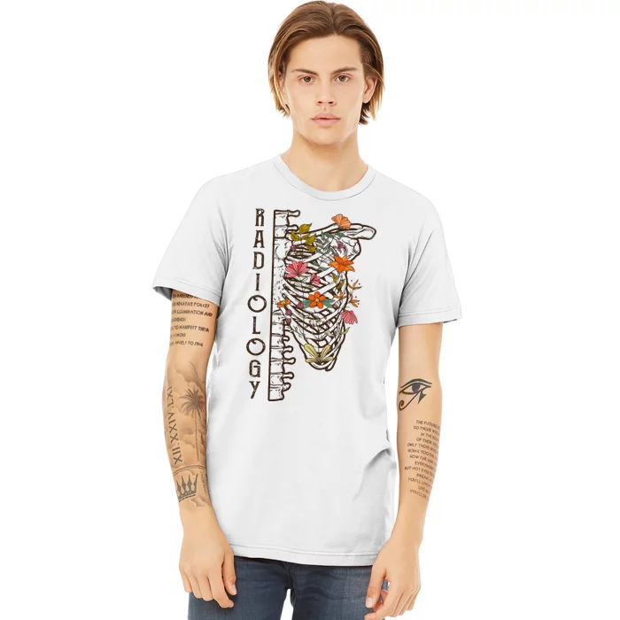 Radiology Skeleton Nurse Premium T-Shirt