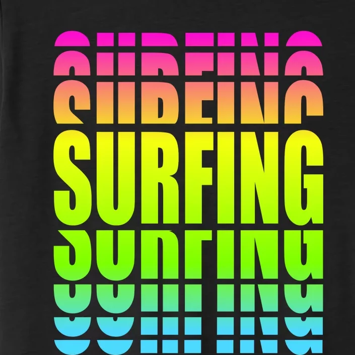 Retro Surfing Neon ChromaSoft Performance T-Shirt