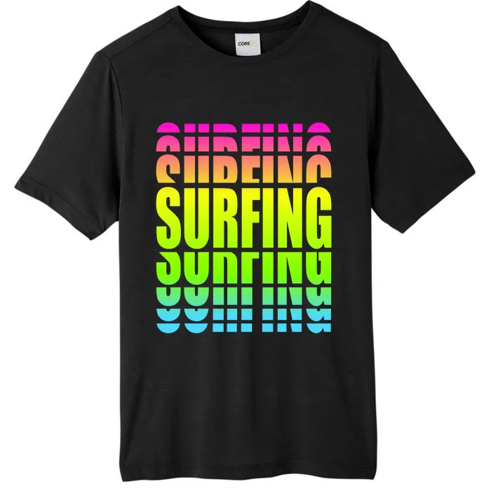 Retro Surfing Neon ChromaSoft Performance T-Shirt