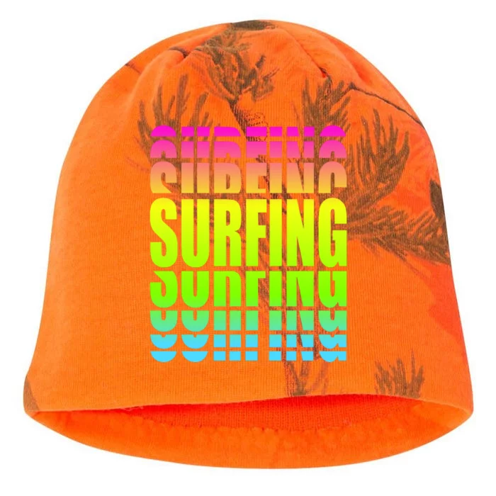 Retro Surfing Neon Kati - Camo Knit Beanie