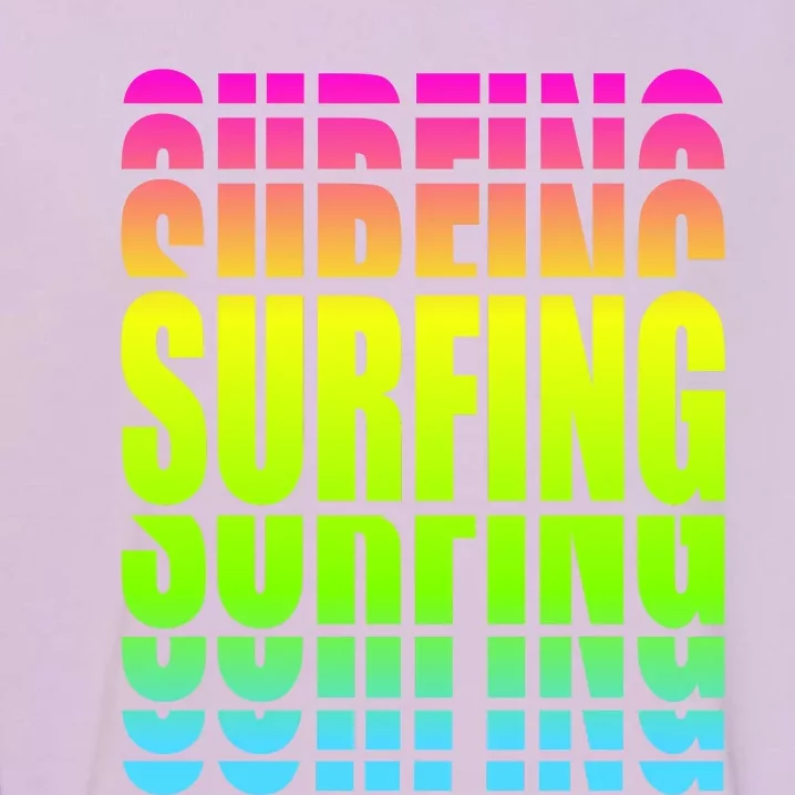 Retro Surfing Neon Garment-Dyed Sweatshirt