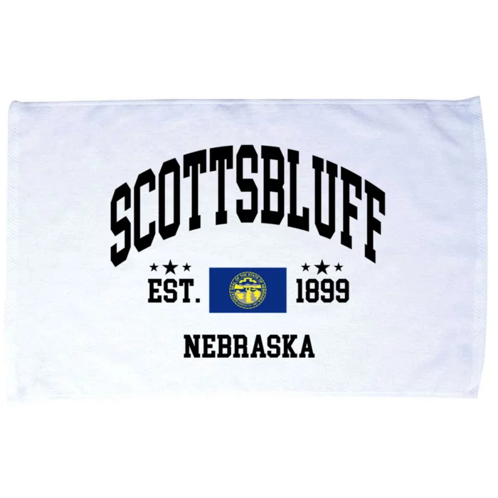 Retro Scottsbluff Nebraska Ne Vintage State Patriotic Flag Funny Gift Microfiber Hand Towel