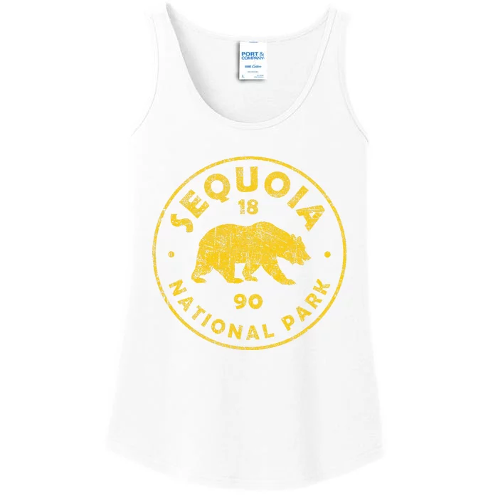 Retro Sequoia National Park Women Vintage Hiking Ladies Essential Tank