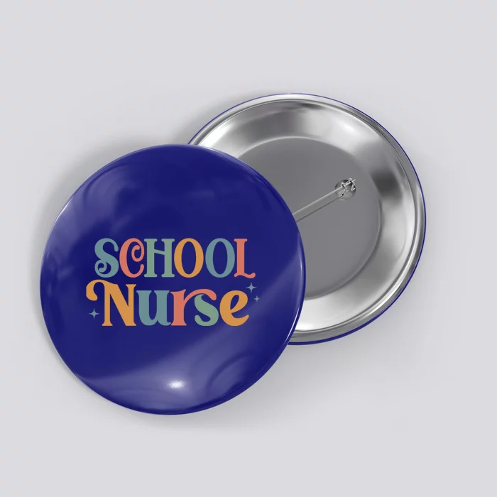 Retro School Nurse Mom Cool Gift Button