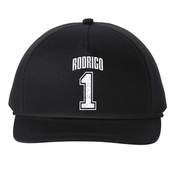 Rodrigo Supporter Number 1 Greatest Fan Snapback Five-Panel Rope Hat