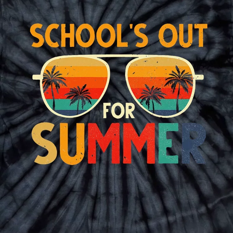 Retro Schools Out For Summer Last Day Of School Tie-Dye T-Shirt