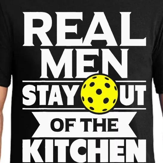 Real Stay Out Of The Kitchen Funny Pickleball Paddleball Pajama Set