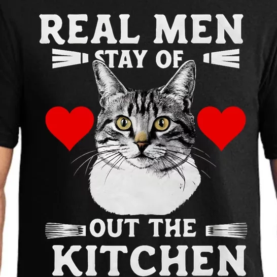 Real Stay Out Of The Kitchen Funny Cat Cool Gift Pajama Set