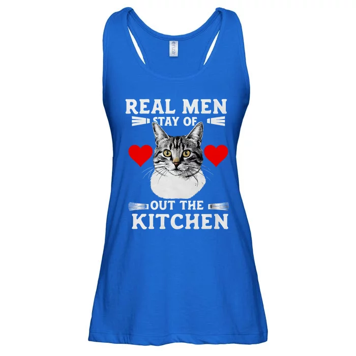 Real Stay Out Of The Kitchen Funny Cat Cool Gift Ladies Essential Flowy Tank