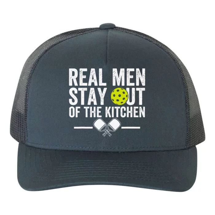 Real Stay Out Of The Kitchen Funny Pickleball Vintage Yupoong Adult 5-Panel Trucker Hat