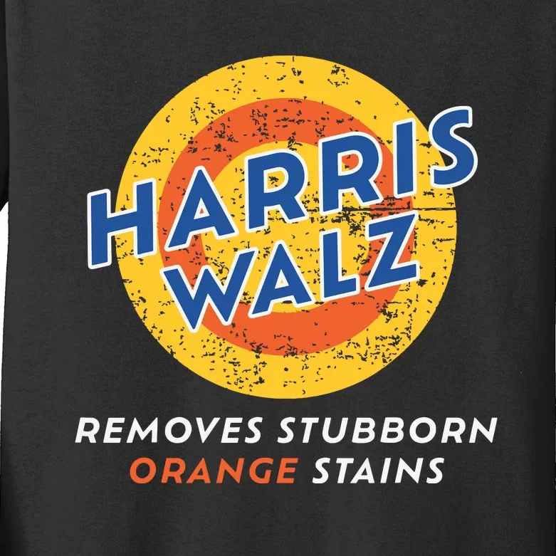 Removes Stubborn Orange Stains Funny Kids Long Sleeve Shirt