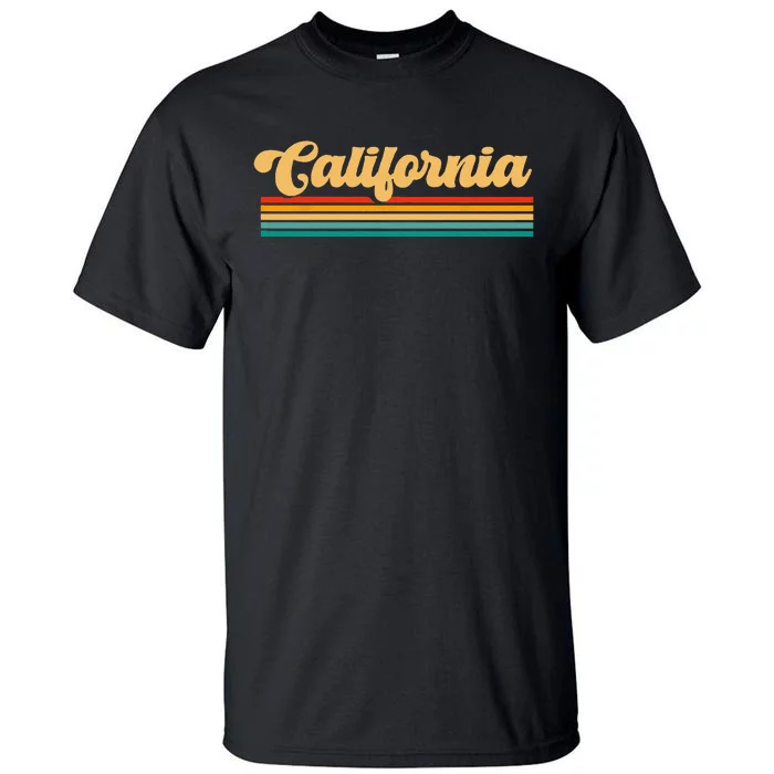 Retro State Of California Tall T-Shirt