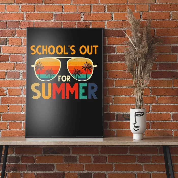 Retro Schools Out For Summer Last Day Of School Teacher Poster