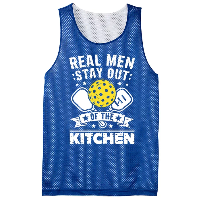 Real Stay Out Of The Kitchen Pickleball Funny Pickleball Funny Gift Mesh Reversible Basketball Jersey Tank