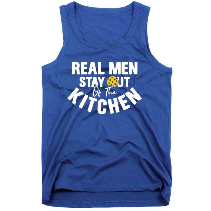 Real Stay Out Of The Kitchen Funny Pickleball Novelty Gift Tank Top