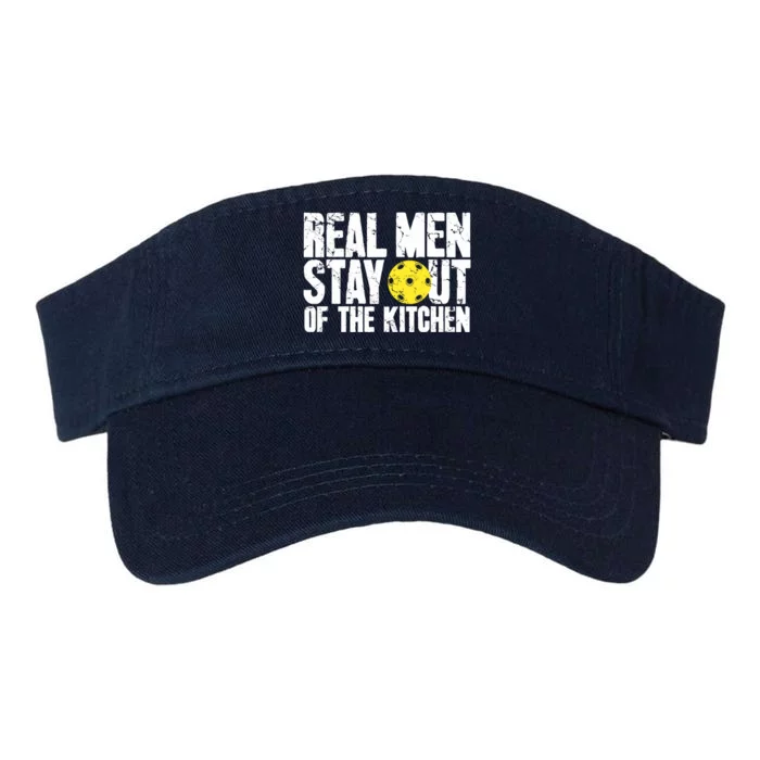 Real Stay Out Of The Kitchen Funny Pickleball Valucap Bio-Washed Visor