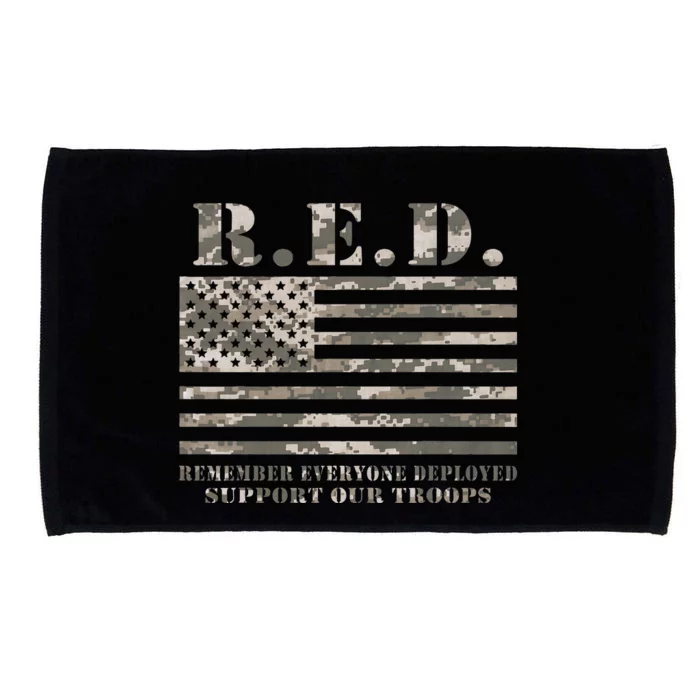 RED Support Our Troops Wear Red On Friday Military Microfiber Hand Towel