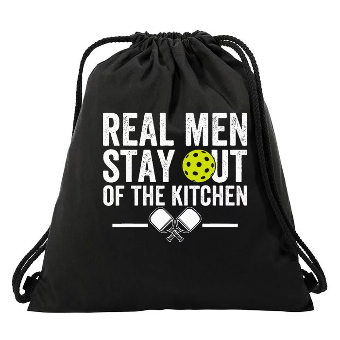 Real Stay Out Of The Kitchen Drawstring Bag