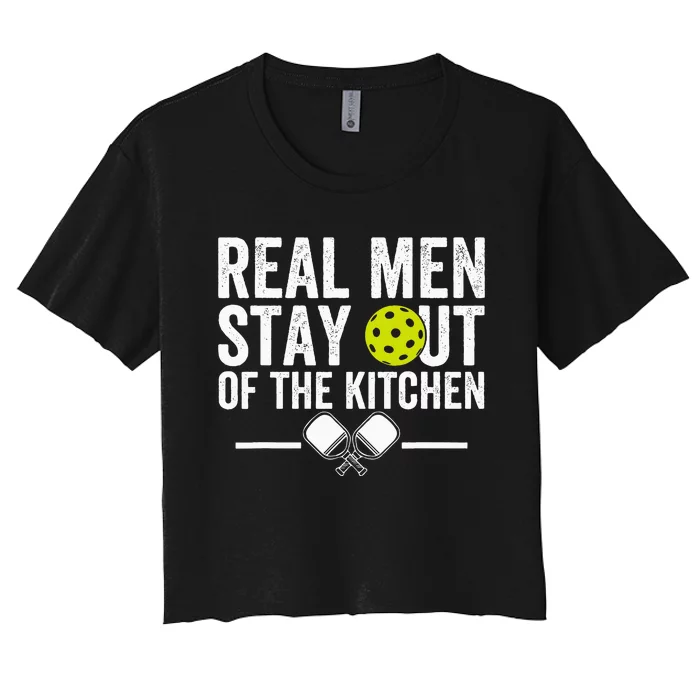 Real Stay Out Of The Kitchen Women's Crop Top Tee