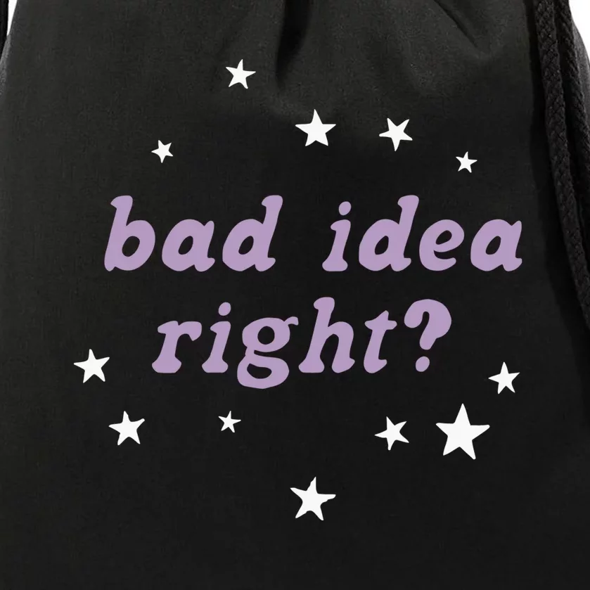 Retro Star Olivia Bad Idea Right Drawstring Bag