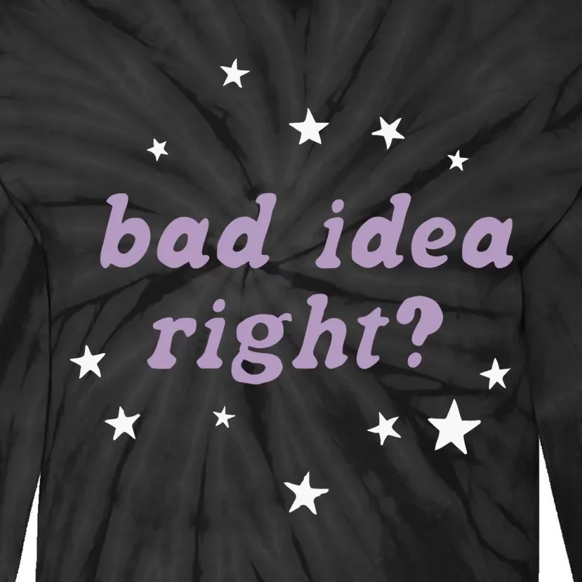 Retro Star Olivia Bad Idea Right Tie-Dye Long Sleeve Shirt