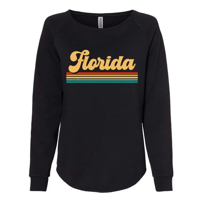 Retro State Of Florida Womens California Wash Sweatshirt