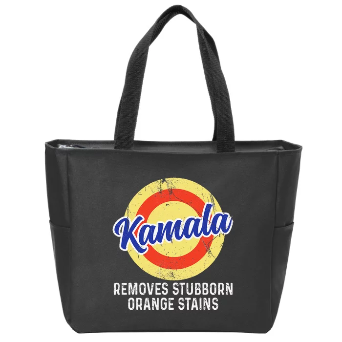 Removes Stubborn Orange Stains Funny Kamala 2024 Election Zip Tote Bag