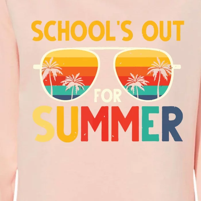 Retro Schools Out For Summer Last Day Of School Teacher Boy Womens California Wash Sweatshirt