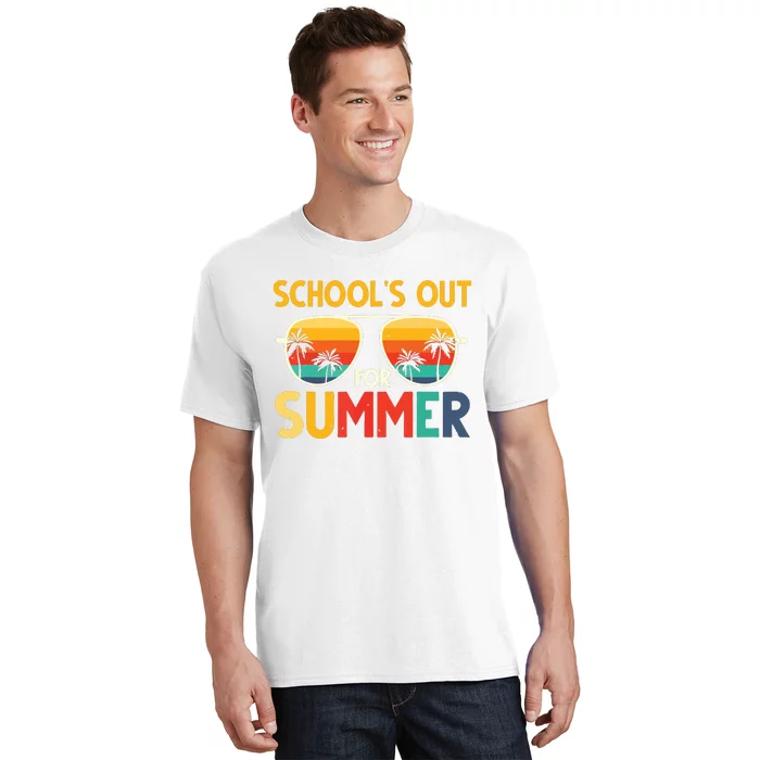 Retro Schools Out For Summer Last Day Of School Teacher Boy T-Shirt