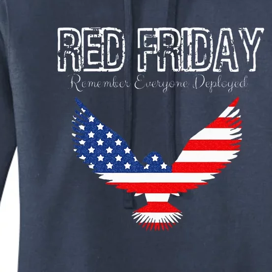 R.E.D. Support Our Troops Wear Red On Friday Women's Pullover Hoodie