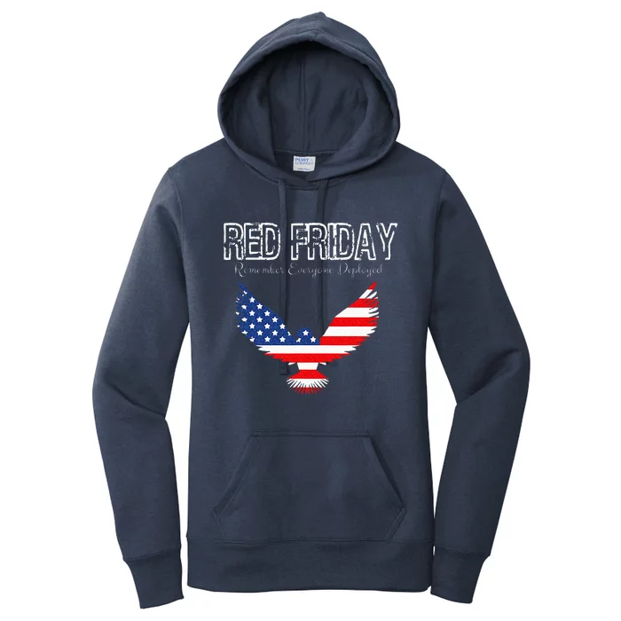 R.E.D. Support Our Troops Wear Red On Friday Women's Pullover Hoodie