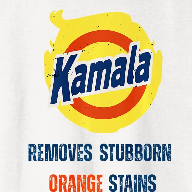 Removes Stubborn Orange Stains Anti Trump Kamala Harris Premium Women's Crop Top Tee