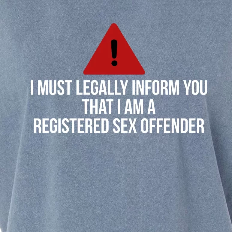 Registered Sex OFFENDER Funny Gift Garment-Dyed Women's Muscle Tee