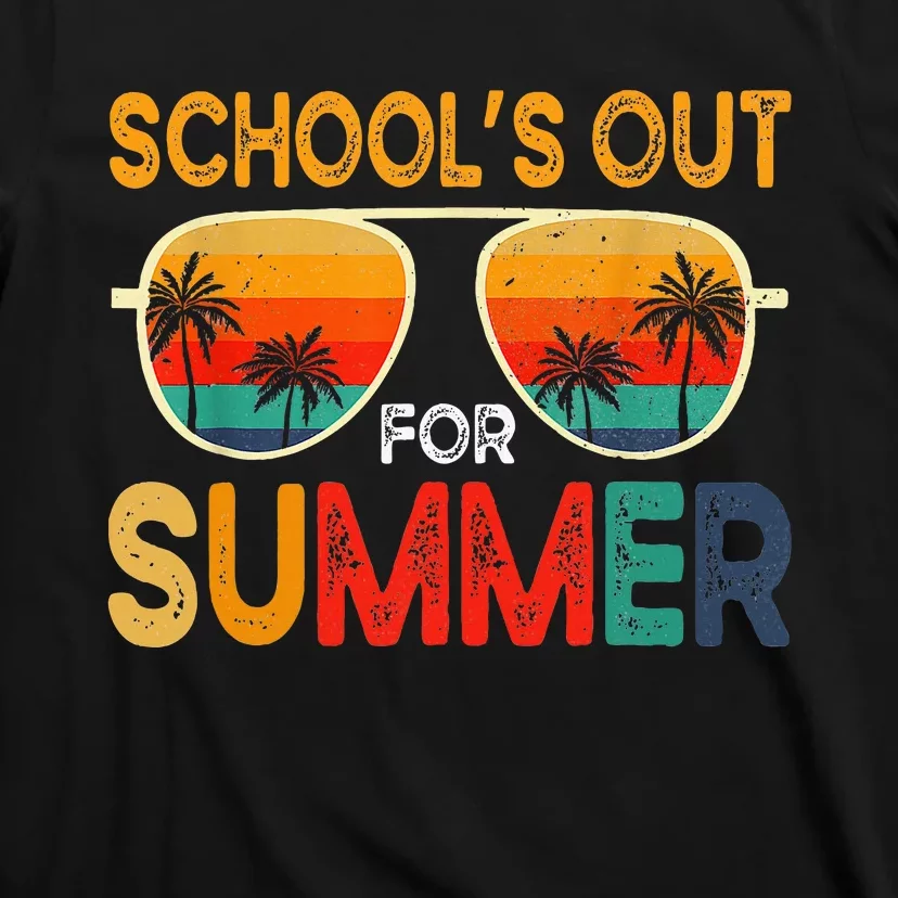 Retro Schools Out For Summer Last Day Of School Teacher T-Shirt