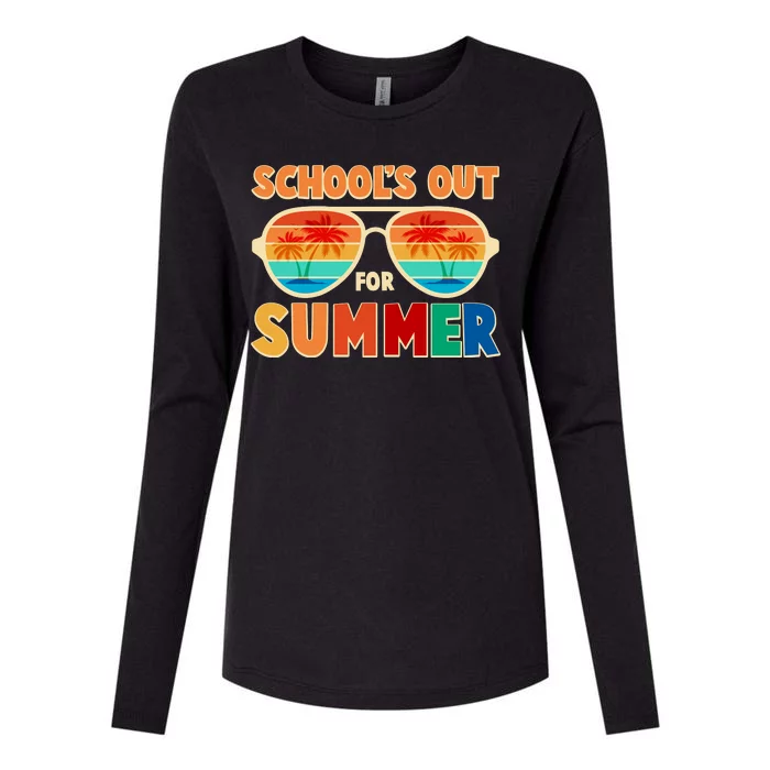 Retro Schools Out For Summer Womens Cotton Relaxed Long Sleeve T-Shirt