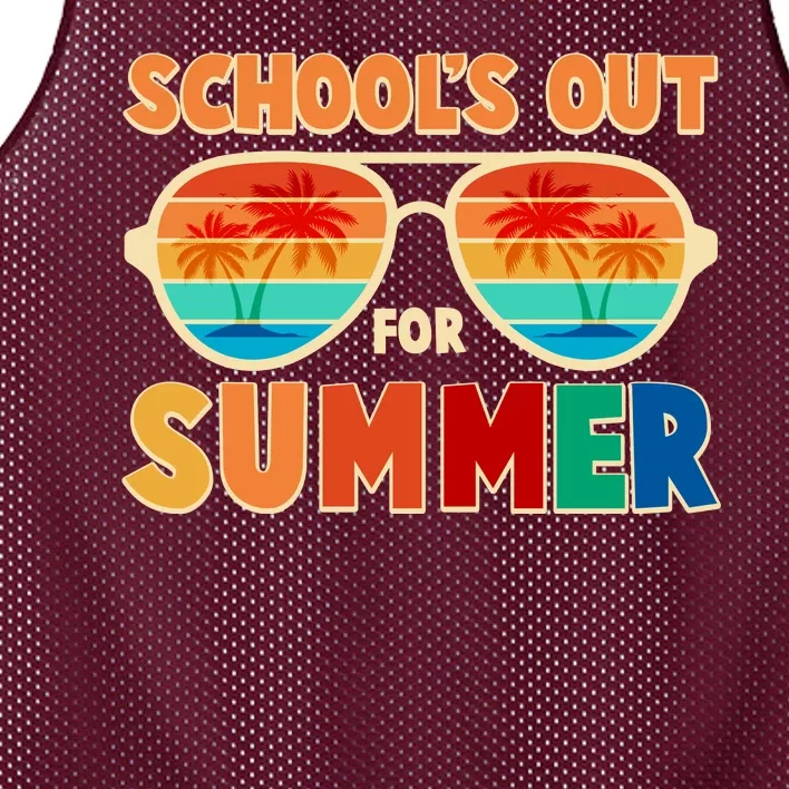 Retro Schools Out For Summer Mesh Reversible Basketball Jersey Tank