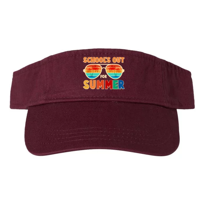 Retro Schools Out For Summer Valucap Bio-Washed Visor