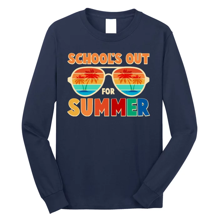 Retro Schools Out For Summer Long Sleeve Shirt