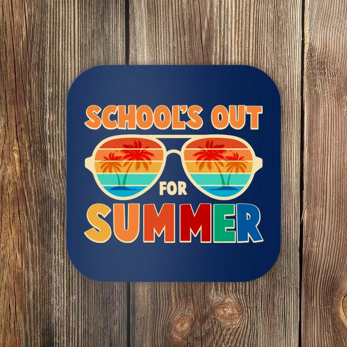 Retro Schools Out For Summer Coaster