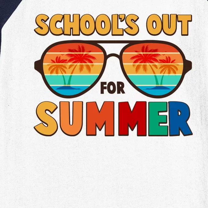 Retro Schools Out For Summer Baseball Sleeve Shirt