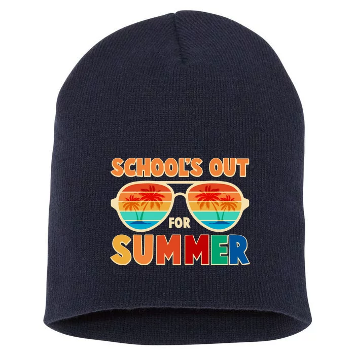 Retro Schools Out For Summer Short Acrylic Beanie