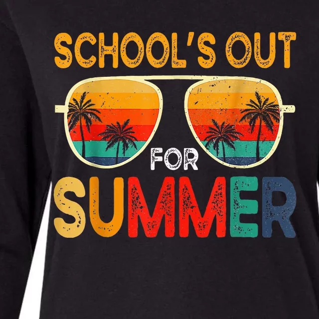 Retro Schools Out For Summer Womens Cotton Relaxed Long Sleeve T-Shirt