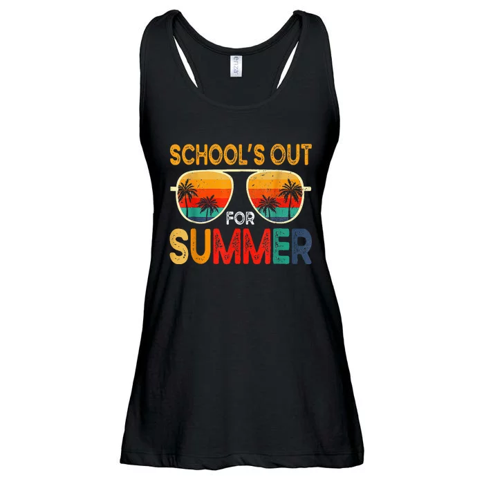 Retro Schools Out For Summer Ladies Essential Flowy Tank