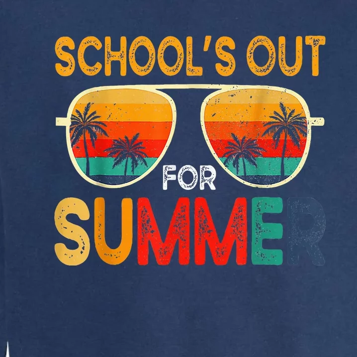 Retro Schools Out For Summer Garment-Dyed Sweatshirt